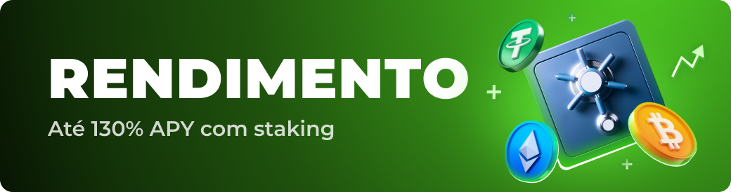 Até 130% APY com Staking